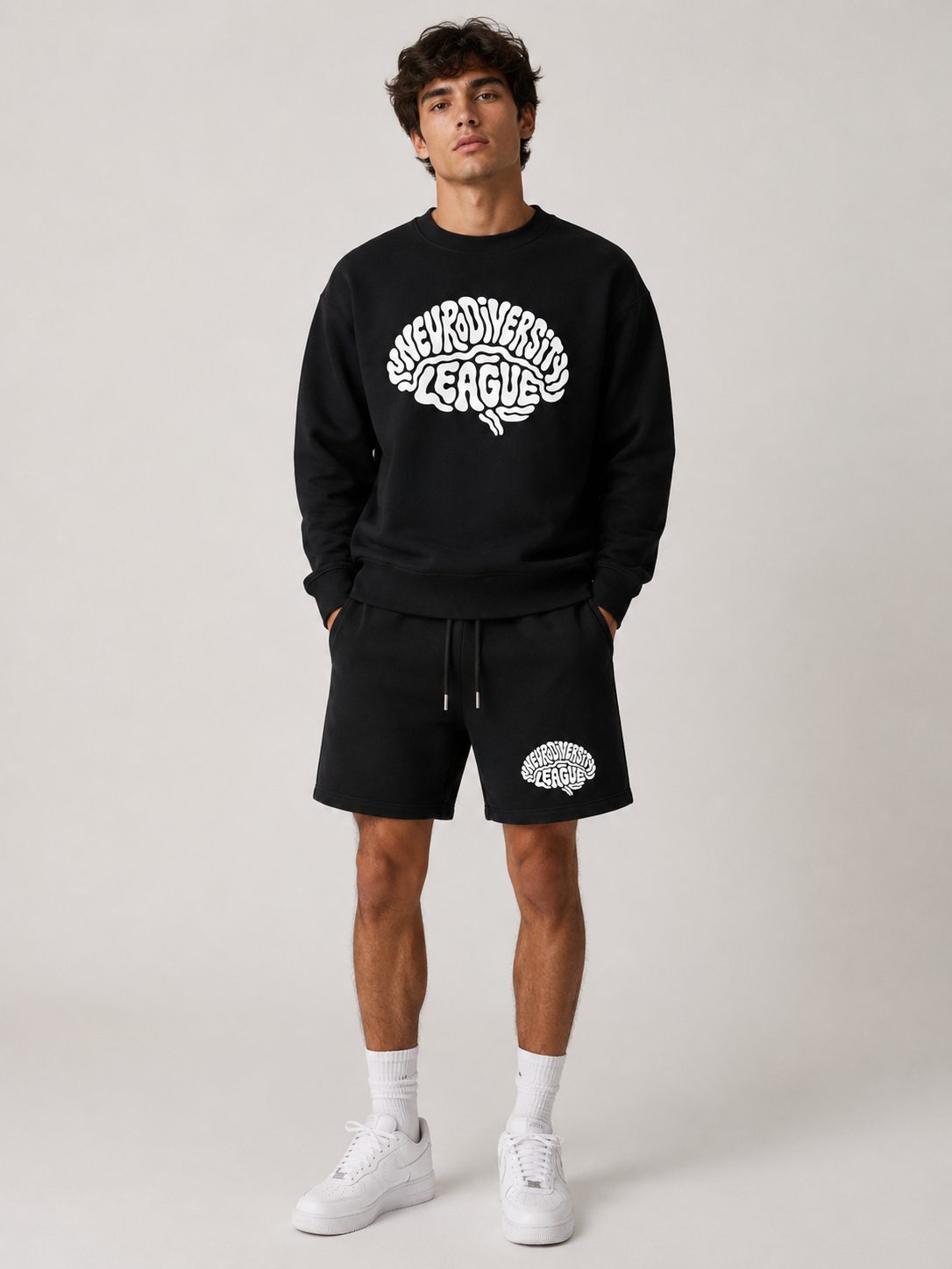 Crew and short combo