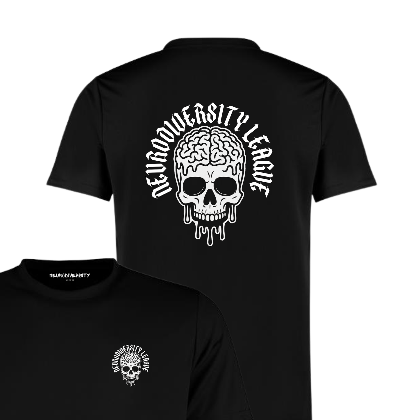 Neurodiversity league brain dripper oversized tee